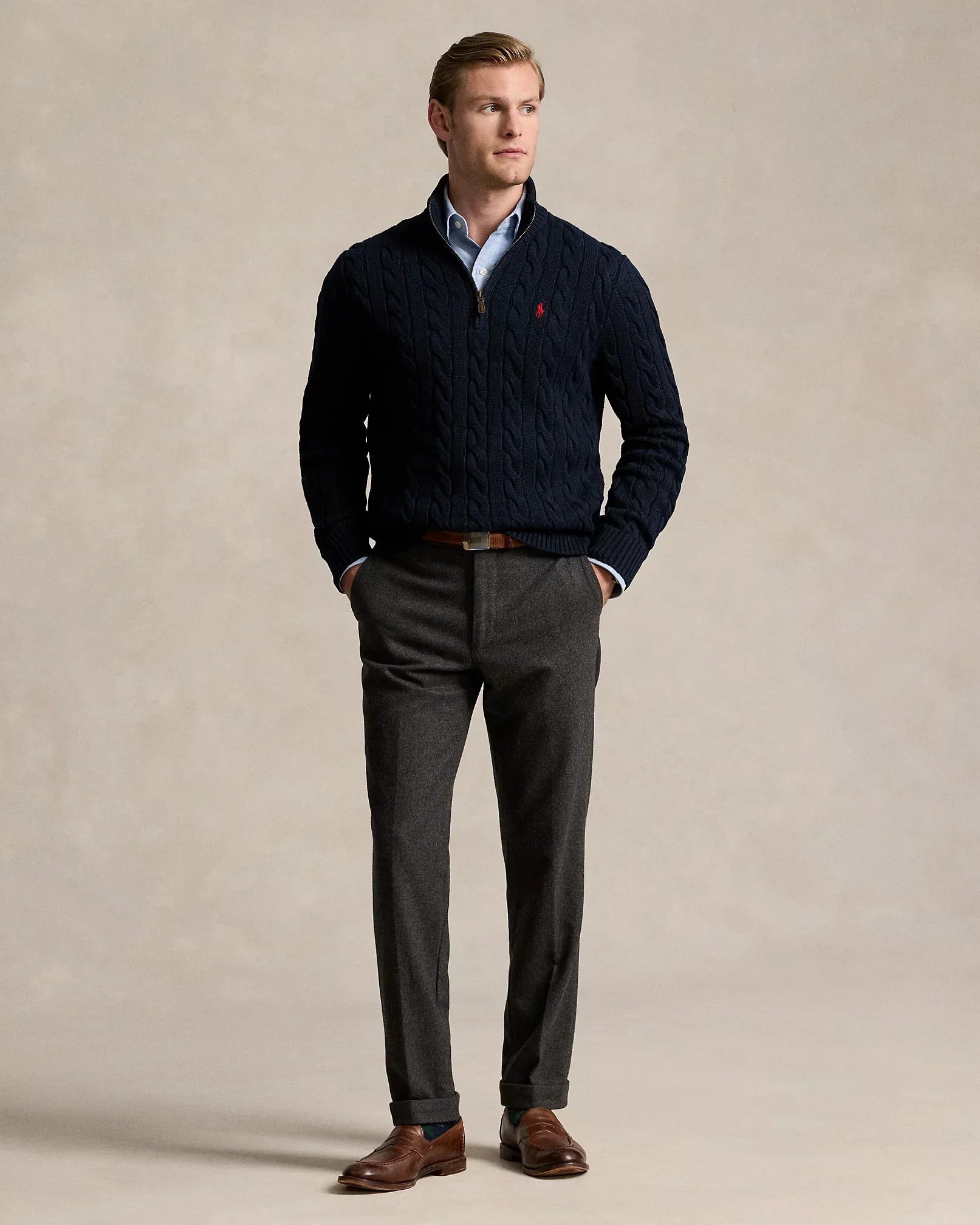 RL POLO® - Ribbed Knit Cotton Sweater